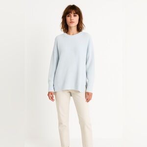 Lucky Brand Women's Oversized Mock Neck Baby Blue Sweater Sz. Large